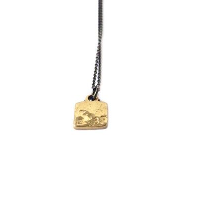 Mini Square Pendant - Gold