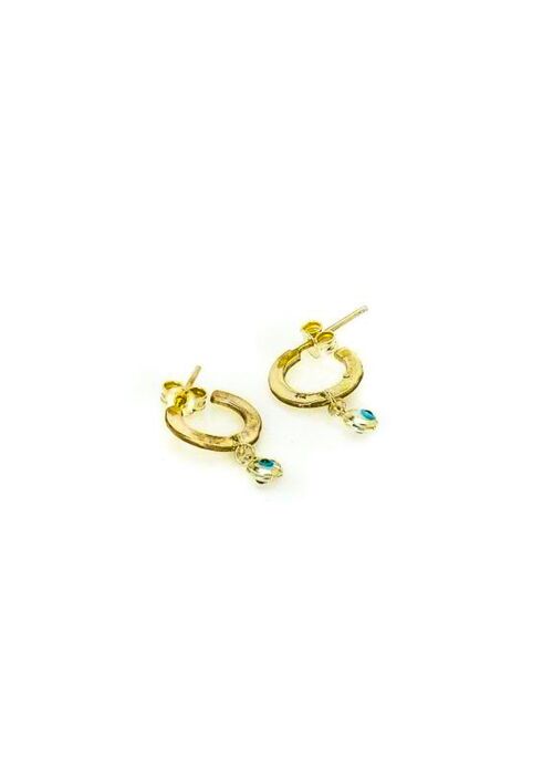 Hana Eye Earrings-Gold