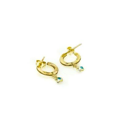 Hana Eye Earrings-Gold