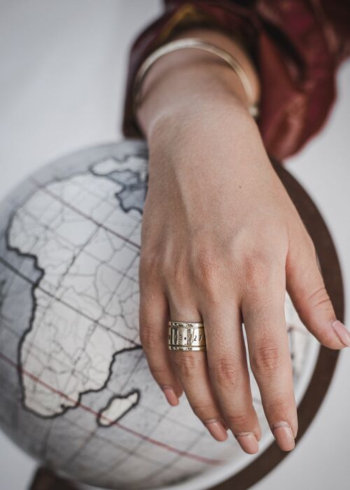 Equator Ring-Silver - Platinum-Plated Sterling Silver