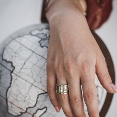 Equator Ring-Silver - Platinum-Plated Sterling Silver