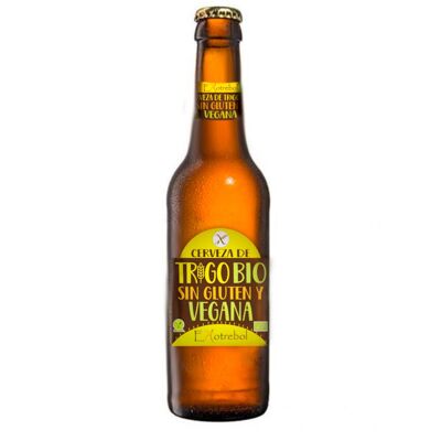 Cerveza de trigo sin gluten vegana y BIO Ekotrebol