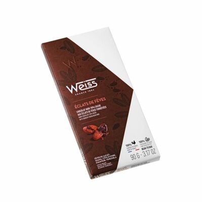 Tablette Chocolat noir Éclats de Fève 70% WEIS X 10