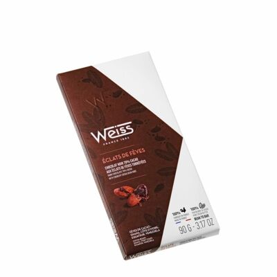 Tablette Chocolat noir Éclats de Fève 70% WEIS X 10