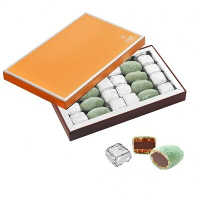 Coffret chocolats WEISS 16 Nougastelles / 8 Nougamandines