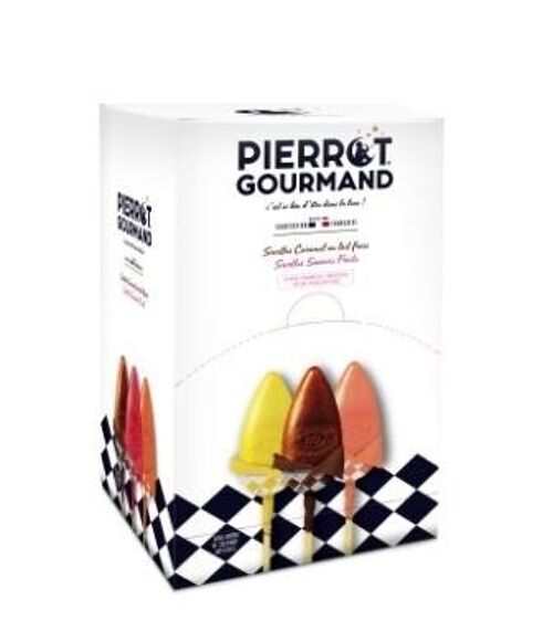 Sucettes Pierrot Gourmand boite de 100 assortis