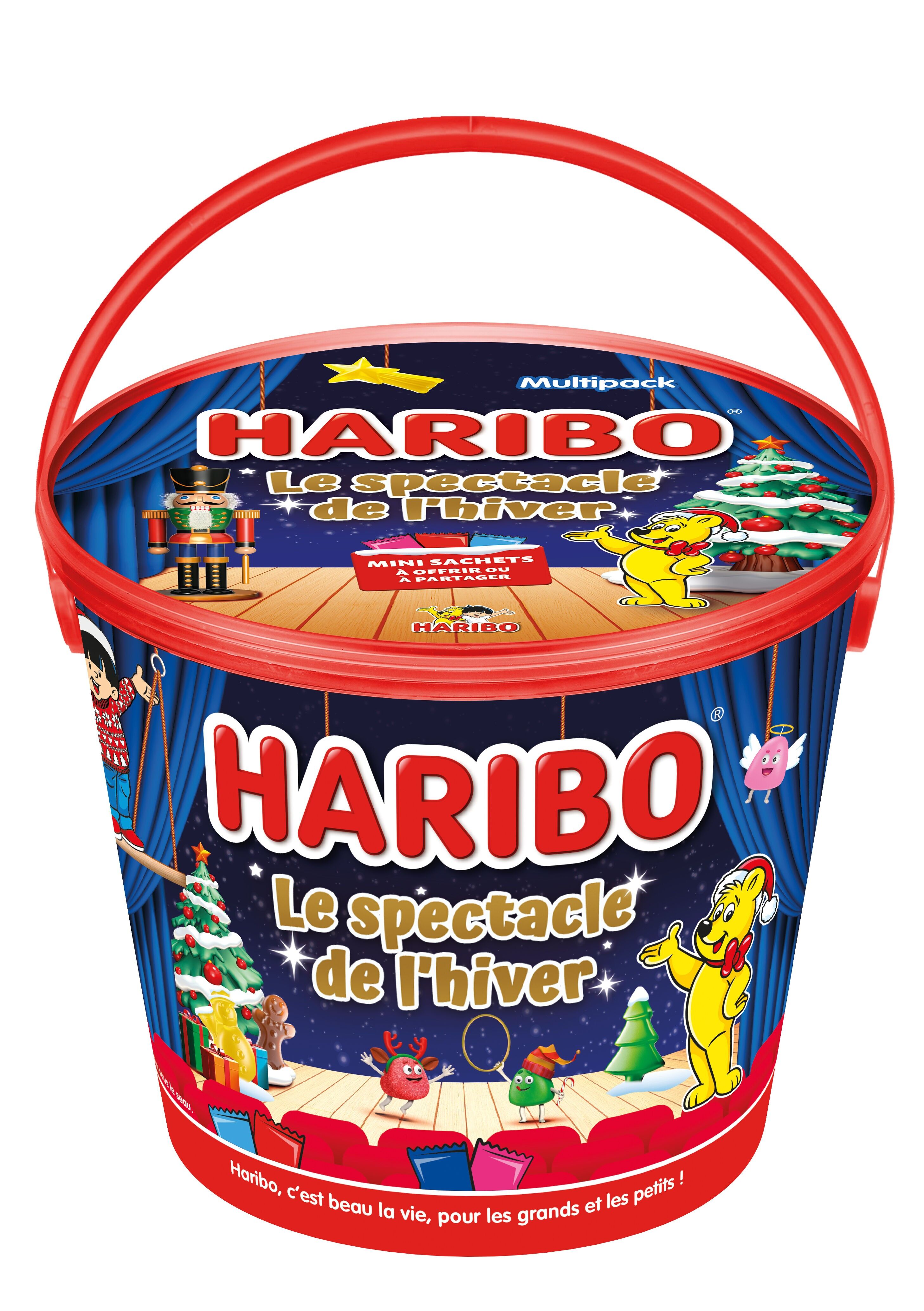 Seau de Noël Haribo – Assortiment de Bonbons – 690g