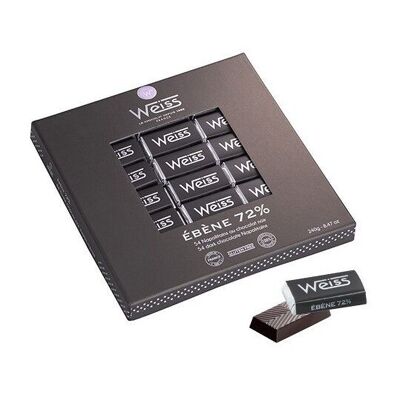 36 NAPOLITAINS WEISS Dark chocolate Ebene 72% cocoa