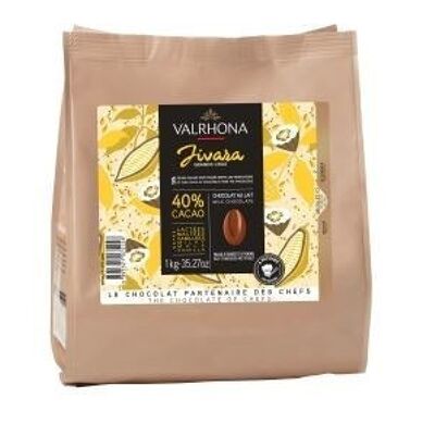 Chocolat au Lait à pâtisser JIVARA 40% 1kilo – Valrhona