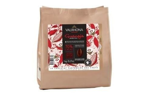Chocolat Valrhona de couverture Noir GUANAJA 70% 1kg