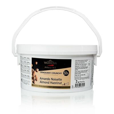 CRUNCHY Praline VASO 2 kg 50/50 VALRHONA