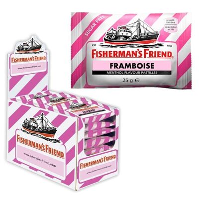 PESCADOR frambuesa 25gr. CAJA DE 24