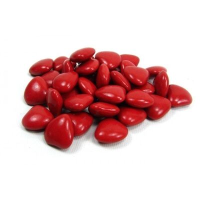 MINI COEURS CHOCO.. ROUGE 70% CACAO . KG PECOU