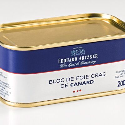 FOIE GRAS DE CANARD BLOC DE 200gr. ARTZNER