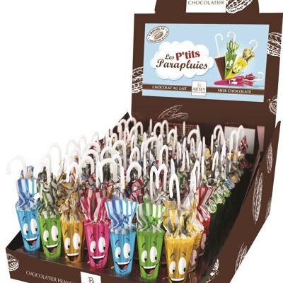 Scatola da 70 ombrelli di cioccolato da 12 g