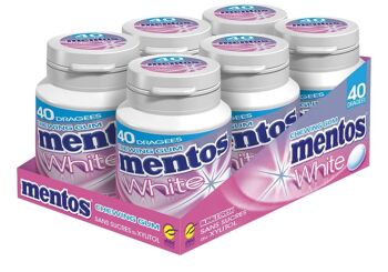 MENTOS GUM white BOTTLE BUBBLE X 6