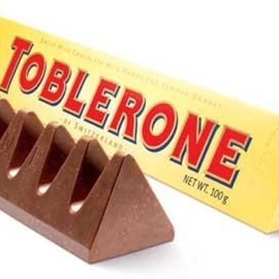 TOBLERONE-MILCH. 50 gr. SCHACHTEL MIT 24