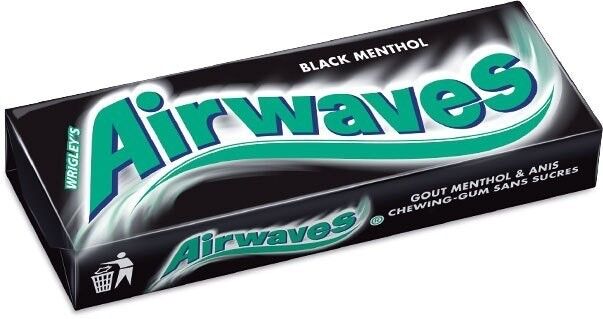 Airwaves schwarzes Menthol. 30 € Fälle
