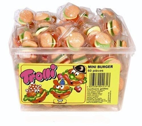 BURGER MINI . TUBO DE 60, trolli