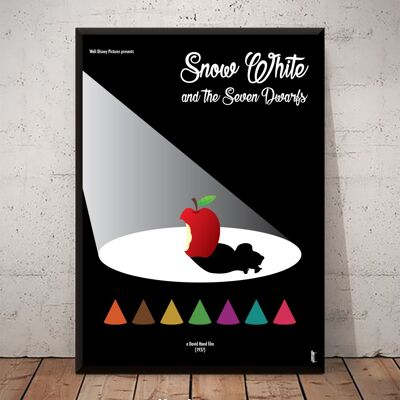 snow white minimalist poster