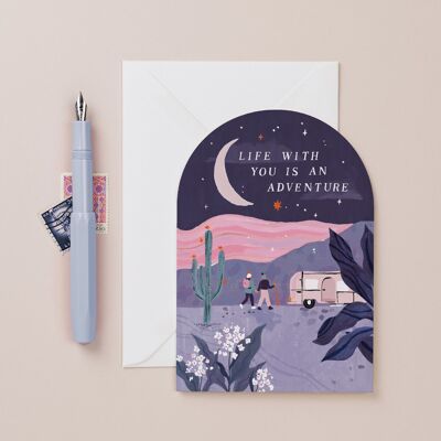 Liebeskarten „Wüstenabenteuer“ | Abenteuerkarte | Jubiläumskarte | Liebeskarte | Valentinskarten | Grußkarten