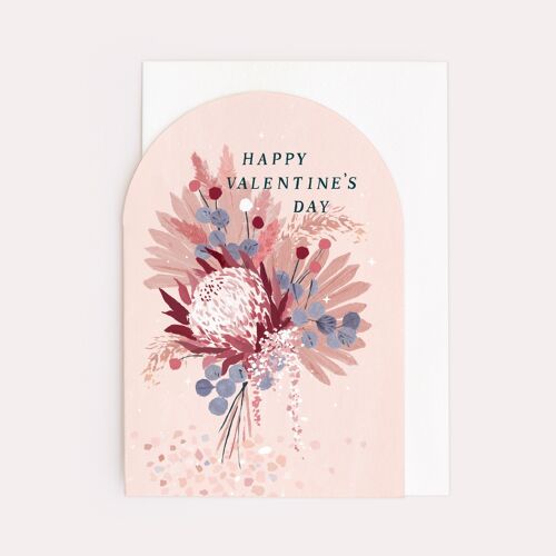 Valentine's Card | Floral Love Card | Dried Flower Bouquet