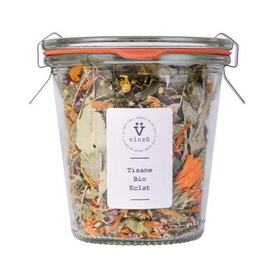 Té de hierbas resplandor orgánico