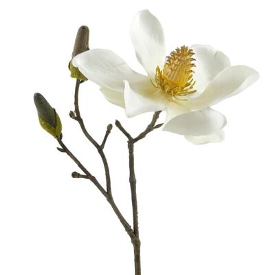 Composizioni floreali - Magnolia bianca - 27 cm - Fiori artificiali