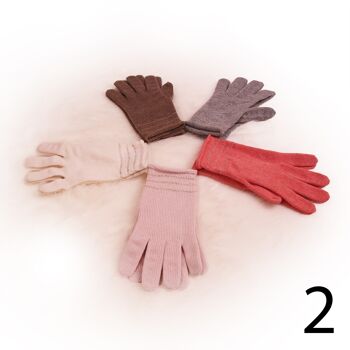 Lot de de 5 paires de gants Lisa en cachemire 3