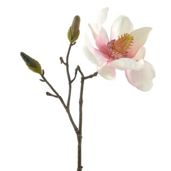 Arrangements floraux - Magnolia rose blanc - 27cm - Fleurs artificielles 2