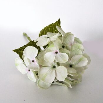 Bouquet hortensia  vert clair - 33 cm - Fleurs artificielles 6