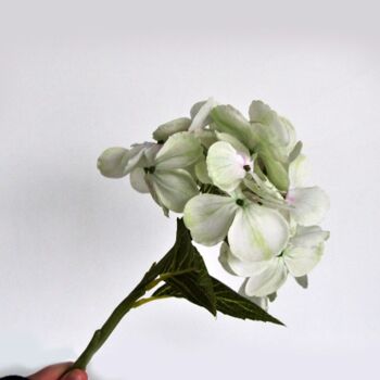 Bouquet hortensia  vert clair - 33 cm - Fleurs artificielles 7