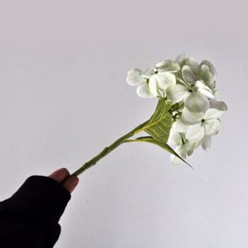 Bouquet hortensia  vert clair - 33 cm - Fleurs artificielles 10