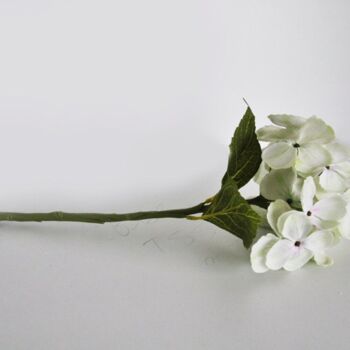 Bouquet hortensia  vert clair - 33 cm - Fleurs artificielles 4