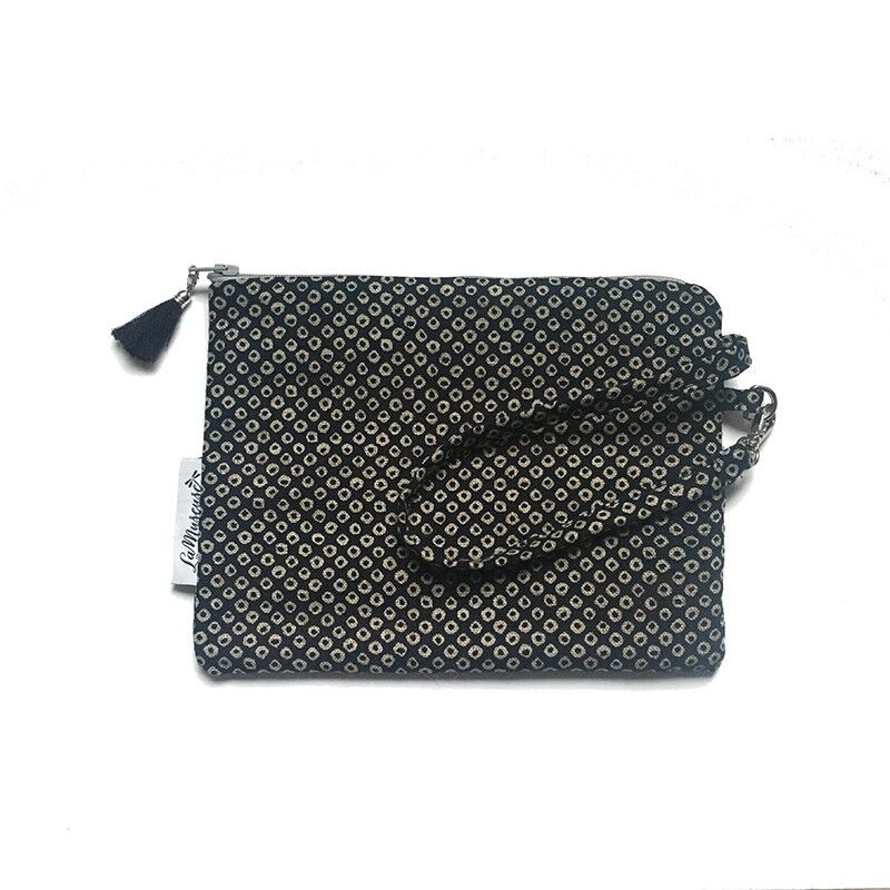 Custodia con cinturino da polso in cotone fiocco giapponese