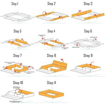 Lot de 12 Boîtes Kraft Blanc avec Couvercle Transparent et Ruban Ivoire 4