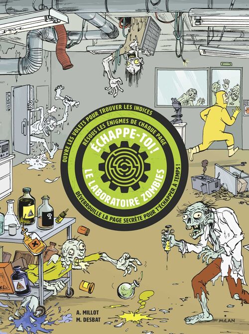 Livre escape game - Échappe-toi ! Le laboratoire aux zombies - Collection « Mes livres escape game »