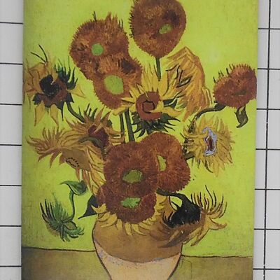 koelkastmagneet van Gogh zonnebloemen