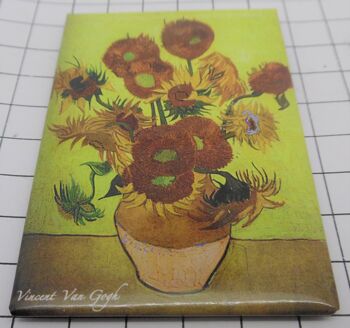 koelkastmagneet van Gogh zonnebloemen 2