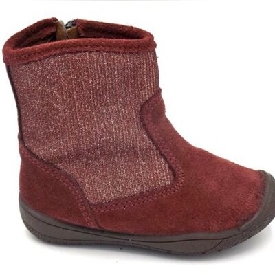 Stiefel mit Fantasiestock - Burgund