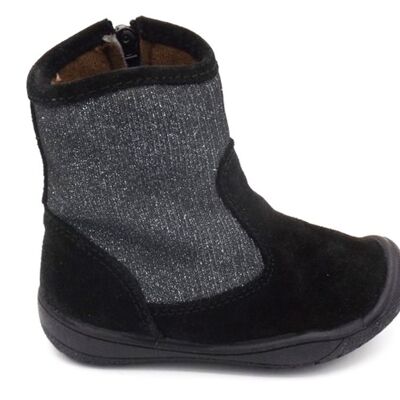 Boot with fantasy cane - black