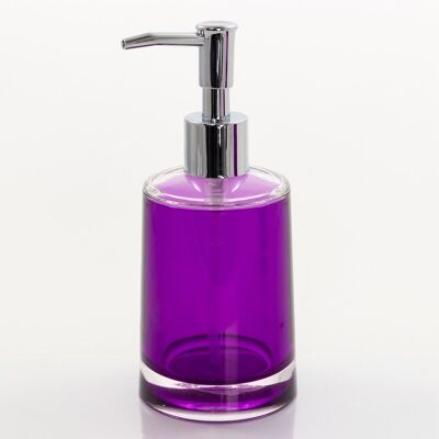 Acrylic soap dispenser, with chrome pump, 7.