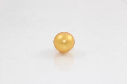 Badeperle rund, Farbe: gold-perlmutt, Duft: Vanille