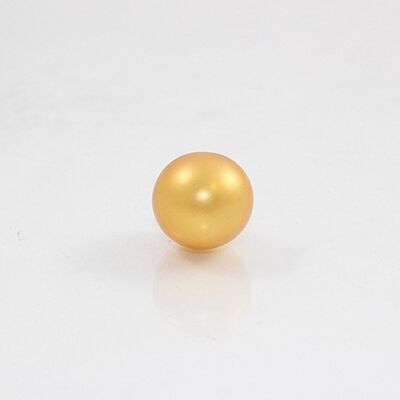Perla de baño redonda, color: oro-nácar, aroma: vainilla