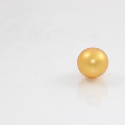Badeperle rund, Farbe: gold-perlmutt, Duft: Vanill