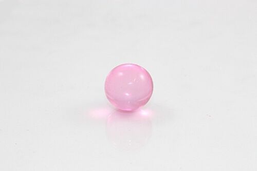Badeperle rund, Farbe: pink-transparent, Duft: Ros