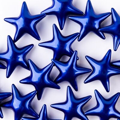 Estrella de perlas de baño, color: azul-nácar, fragancia: loto