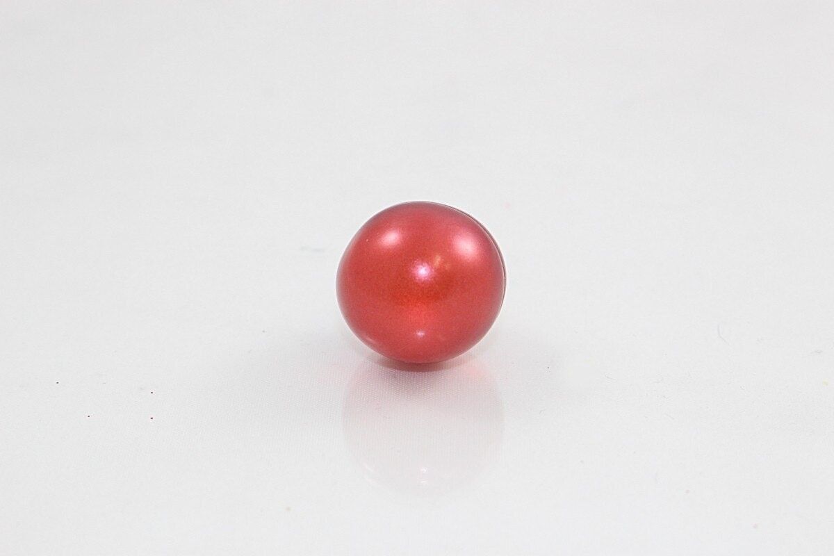 Perla da bagno rotonda, colore: bordeaux-madreperla, profumo: rosa