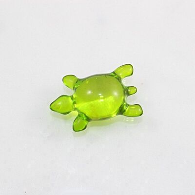 Perle de bain tortue, couleur : vert clair-transparent