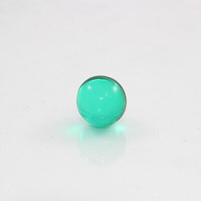 Bath pearl round, color: dark green transparent, scent